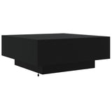 Coffee Table with LED Lights Black 80x80x31 cm - Extra Image