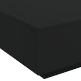 Coffee Table with LED Lights Black 80x80x31 cm - Extra Image