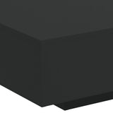 Coffee Table with LED Lights Black 85x55x31 cm - Extra Image