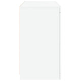 Sideboard with LED Lights White 60.5x37x67 cm - Low Angle