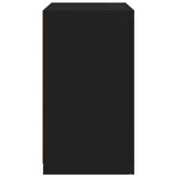 Side Cabinets with LED Lights 2 pcs Black Engineered Wood - Extra Image