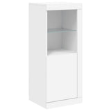 Sideboard with LED Lights White 41x37x100 cm - Side View