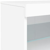 Sideboard with LED Lights White 60x37x67 cm