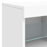 Sideboard with LED Lights White 81x37x67 cm - Extra Image