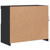 Sideboard with LED Lights Black 81x37x67 cm
