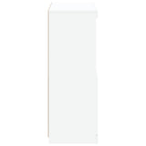 Sideboard with LED Lights White 60.5x37x100 cm - Low Angle
