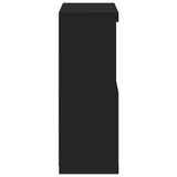 Sideboard with LED Lights Black 60.5x37x100 cm - Low Angle