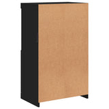 Sideboard with LED Lights Black 60.5x37x100 cm - Extra Image