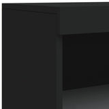 Sideboard with LED Lights Black 60.5x37x100 cm - Extra Image