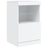 Sideboard with LED Lights White 41x37x67 cm - Side View