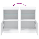 Sideboard with LED Lights White 41x37x67 cm - Extra Image