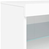 Sideboard with LED Lights White 41x37x67 cm - Extra Image