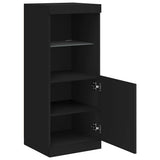 Sideboard with LED Lights Black 41x37x100 cm