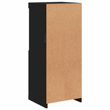 Sideboard with LED Lights Black 41x37x100 cm - Close-Up Angle