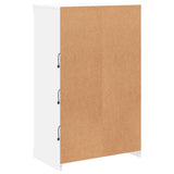 Sideboard with LED Lights White 60.5x37x100 cm - Low Angle