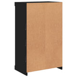 Sideboard with LED Lights Black 60.5x37x100 cm - Low Angle