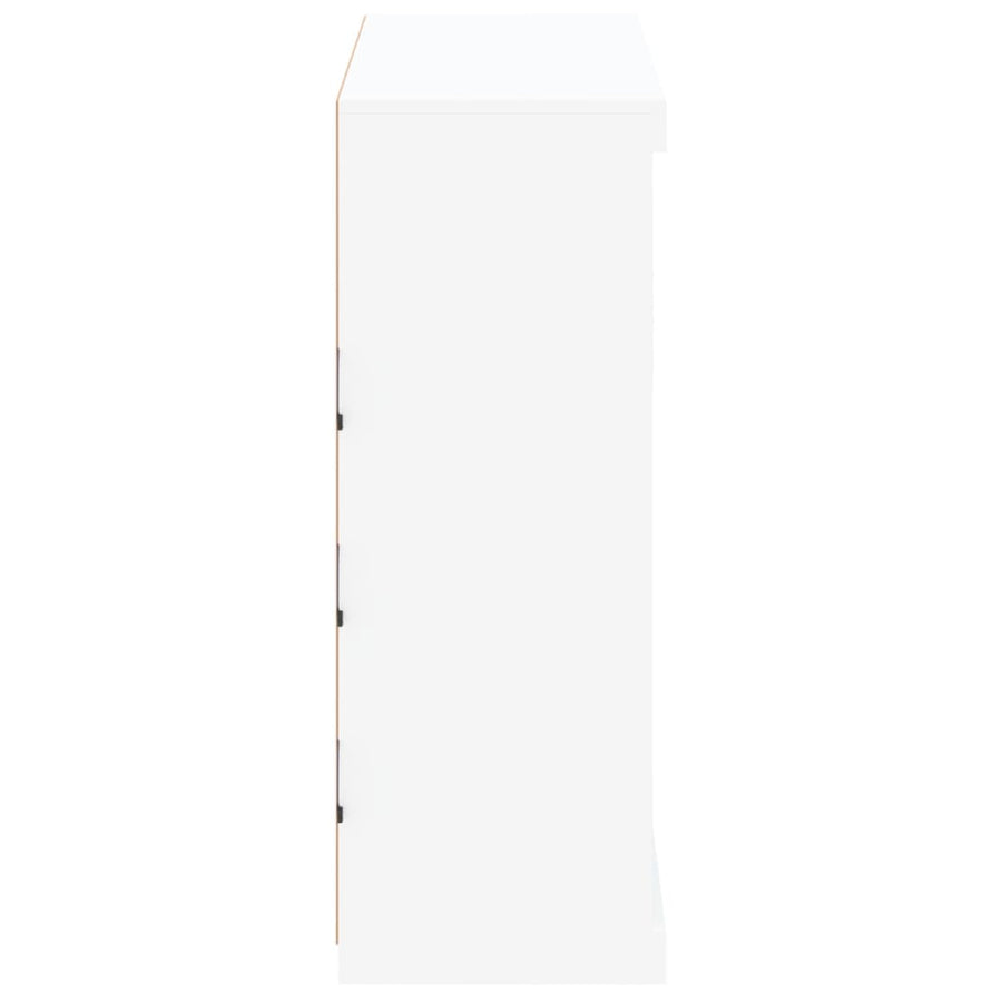 Sideboard with LED Lights White 81x37x100 cm