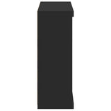 Sideboard with LED Lights Black 81x37x100 cm
