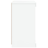 Sideboard with LED Lights White 41x37x67 cm - Close-Up Angle
