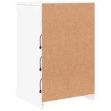 Sideboard with LED Lights White 41x37x67 cm - Low Angle