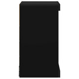 Sideboard with LED Lights Black 41x37x67 cm
