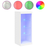 Sideboard with LED Lights White 41x37x100 cm - Front View