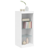 Sideboard with LED Lights White 41x37x100 cm - Top-Down View