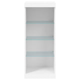 Sideboard with LED Lights White 41x37x100 cm - Rear View