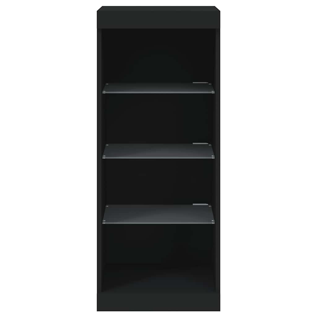 Sideboard with LED Lights Black 41x37x100 cm