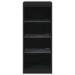 Sideboard with LED Lights Black 41x37x100 cm