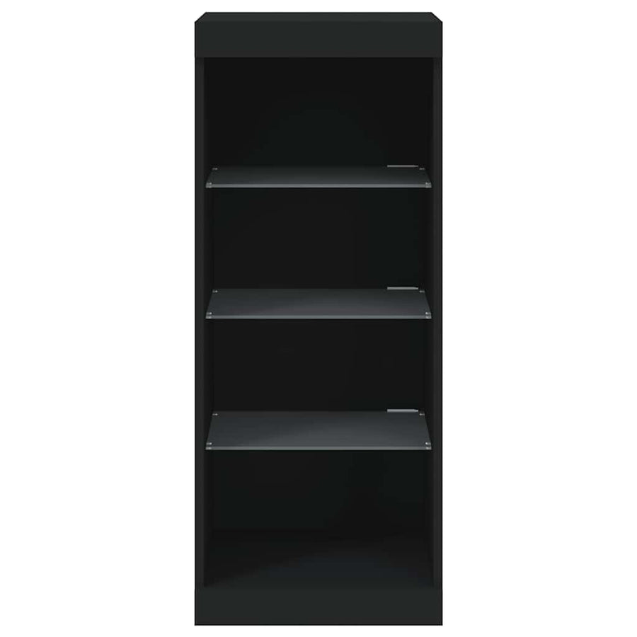 Sideboard with LED Lights Black 41x37x100 cm