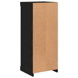 Sideboard with LED Lights Black 41x37x100 cm - Low Angle