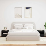Bedside Cabinets with LED Lights 2 pcs Black 50x40x45 cm - Top-Down View