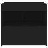 Bedside Cabinets with LED Lights 2 pcs Black 50x40x45 cm - Extra Image