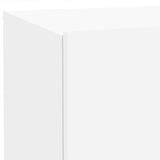 Bedside Cabinet with LED Lights White 70x36x40.5 cm - Extra Image