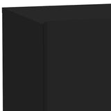 Bedside Cabinet with LED Lights Black 70x36x40.5 cm - Extra Image