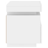 Bedside Cabinets with LED Lights 2 pcs White 40x39x48.5 cm - Extra Image