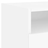Bedside Cabinets with LED Lights 2 pcs White 40x39x37 cm - Extra Image