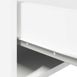 Wall-mounted Bedside Cabinet with LED Lights White - Extra Image