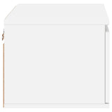 Wall-mounted Bedside Cabinets with LED Lights 2 pcs White - Extra Image