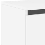 Wall-mounted Bedside Cabinets with LED Lights 2 pcs White - Extra Image