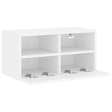 TV Wall Cabinet White 60x30x30 cm Engineered Wood - Close-Up Angle