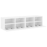 TV Wall Cabinets 2 pcs White 60x30x30 cm Engineered Wood - Close-Up Angle