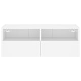 TV Wall Cabinet White 80x30x30 cm Engineered Wood