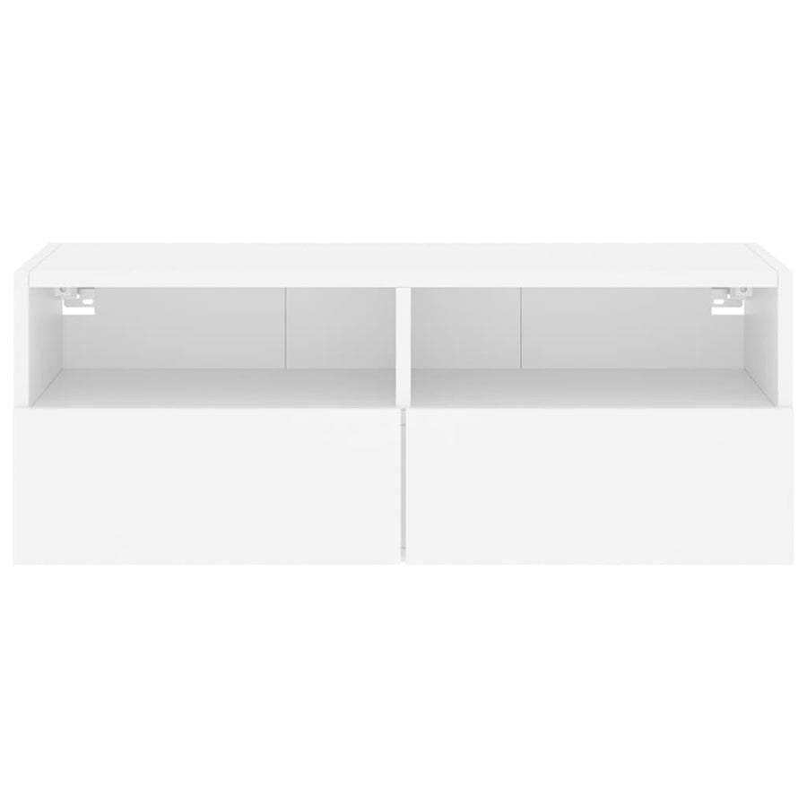 TV Wall Cabinet White 80x30x30 cm Engineered Wood