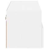 TV Wall Cabinet White 80x30x30 cm Engineered Wood - Extra Image