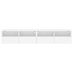 TV Wall Cabinets 2 pcs White 80x30x30 cm Engineered Wood