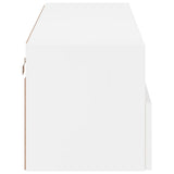 TV Wall Cabinet White 100x30x30 cm Engineered Wood