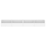 TV Wall Cabinets 2 pcs White 100x30x30 cm Engineered Wood