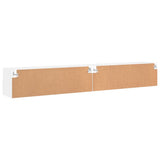 TV Wall Cabinets 2 pcs White 100x30x30 cm Engineered Wood - Extra Image